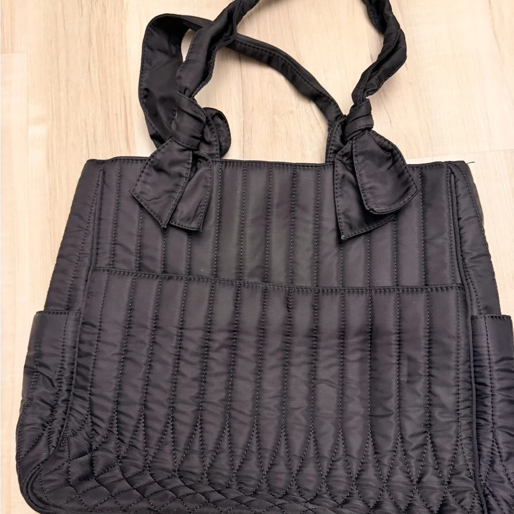 Calvin Klein Black Quilted Tote Bag - Picture 3 of 4